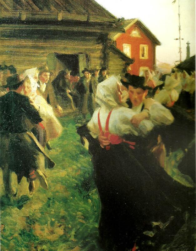 Anders Zorn midsommardans oil painting picture